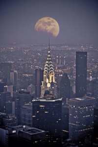 NYC night chrysler bldg